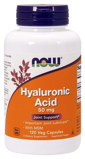 NOW Foods Hyaluronic Acid with MSM, 50mg-120-vcaps-hyaluronic-acid