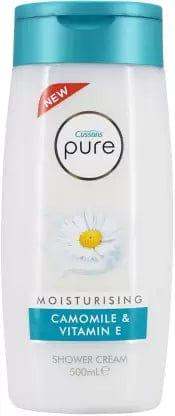 Cussons Pure Chamomile & Vitamin E Shower Cream 500ml-cussons-mild-soap-and-mild-shower-cream