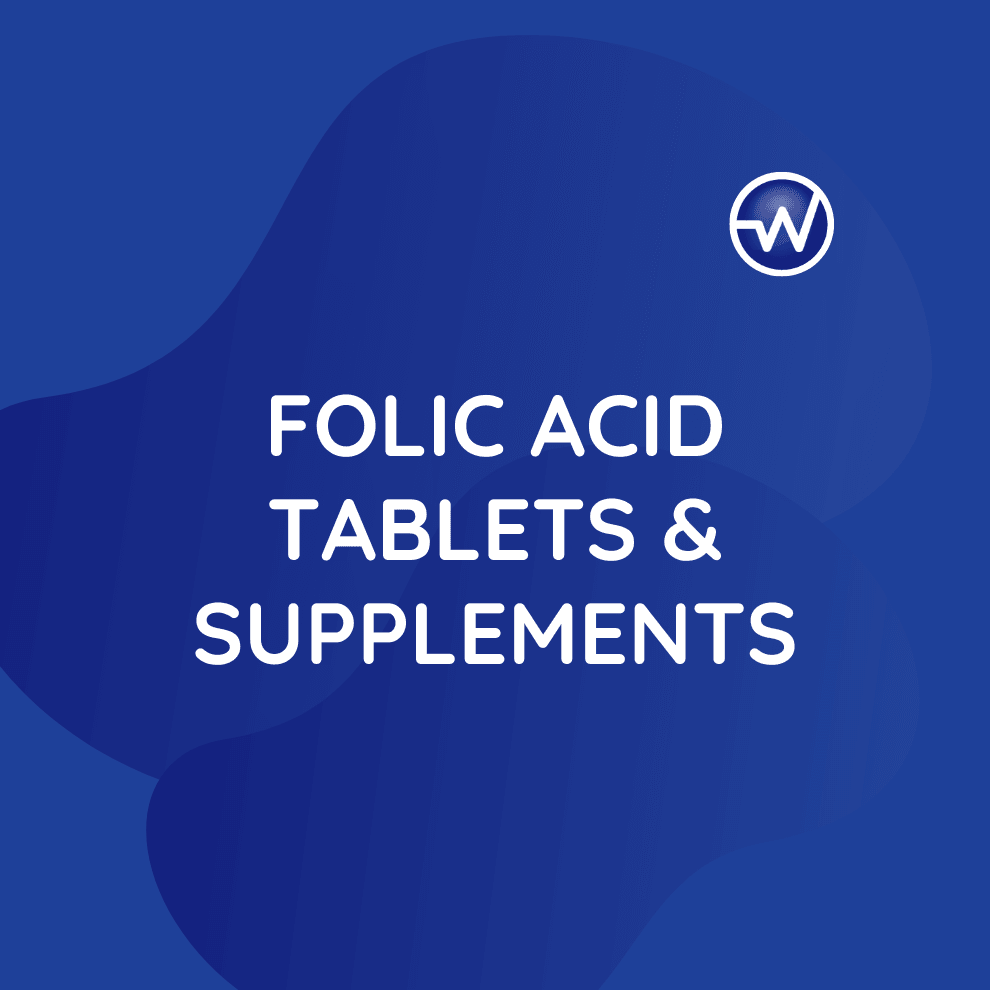 Folic Acid Tablets Supplements Welzo