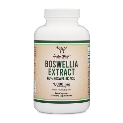 Double Wood Boswellia Extract - 240 x 500 mg capsules - Welzo