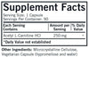 Acétyl L-carnitine 250 mg - 90 capsules - Kirkman Labs