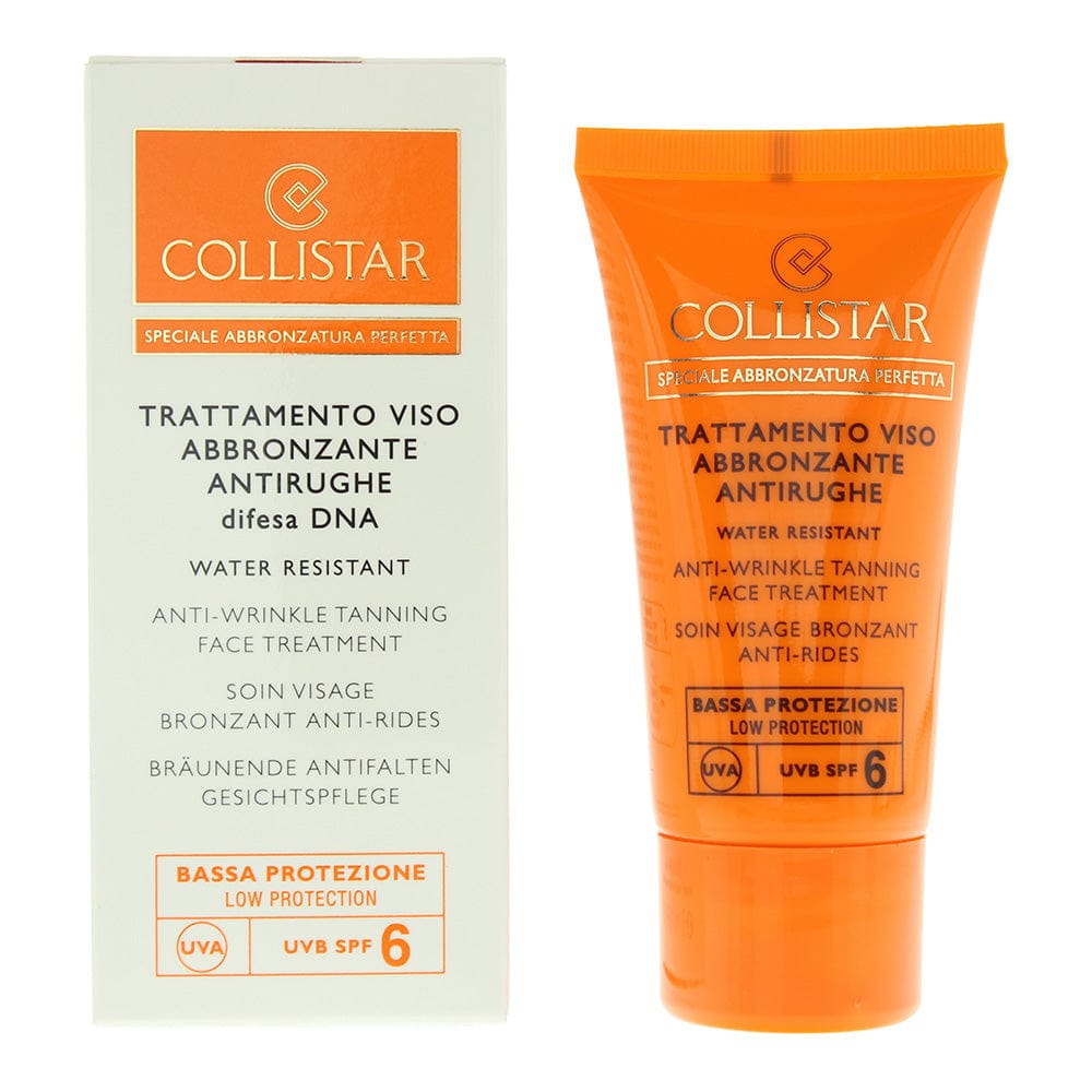 Collistar Anti-Wrinkle Tanning Face Treatment Spf 6 Cream 50ml - Welzo