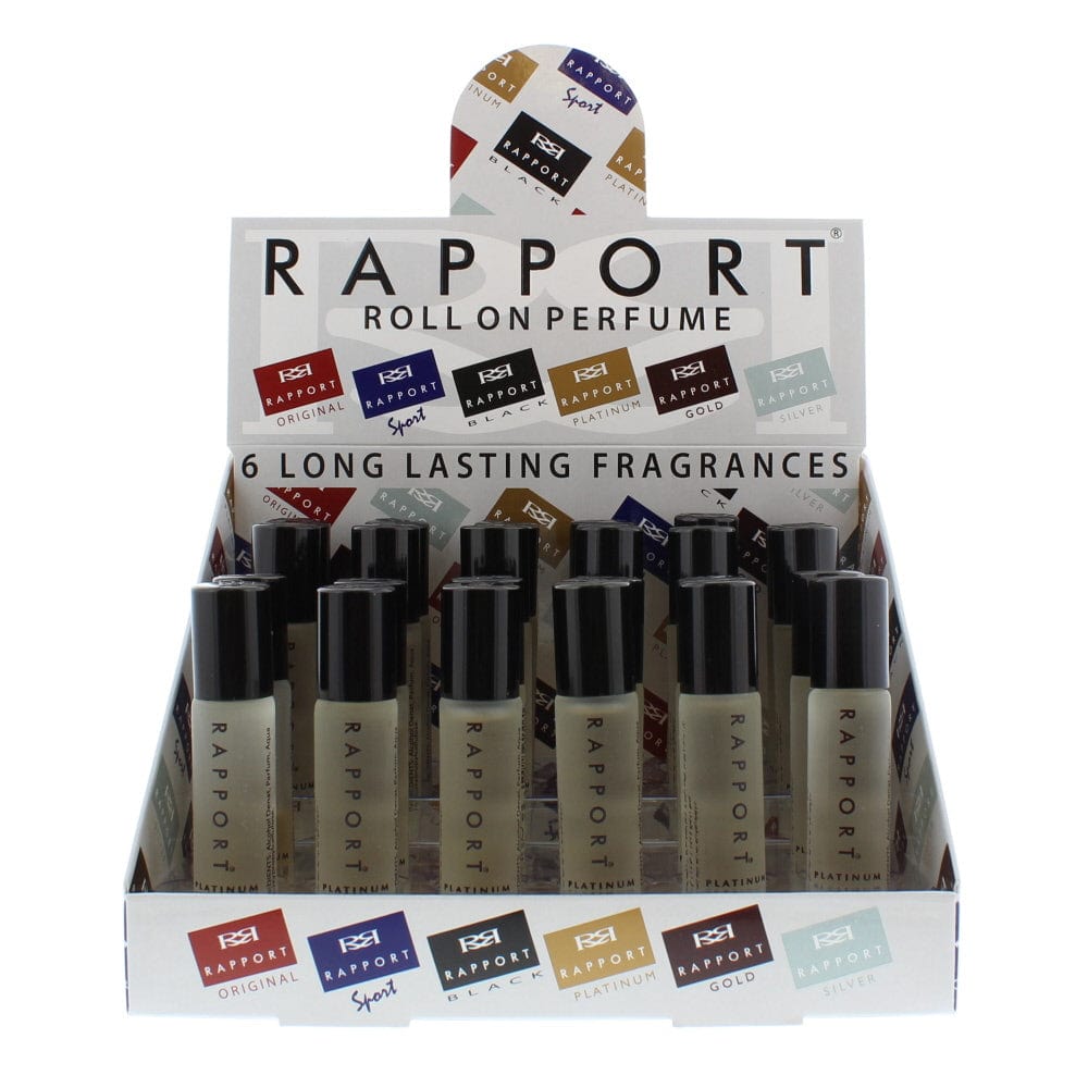 Eden Classic Rapport Platinum 10ml Roll On Perfume Display Unit 24pcs - Welzo