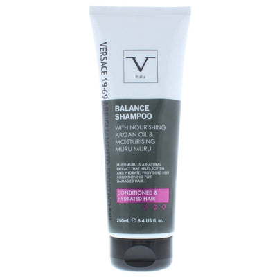 V Italia Balance Shampoo With Nourishing Argan Oil & Moisturising Muru Muru 250ml - Welzo