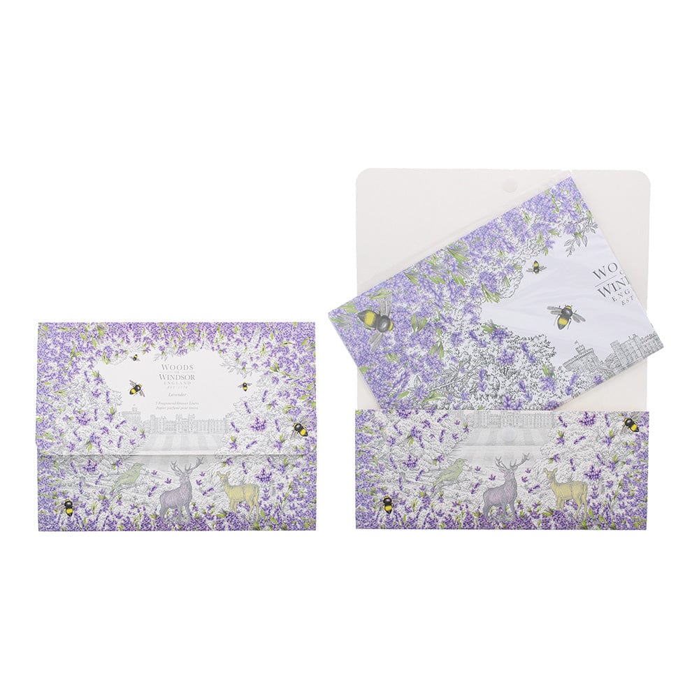 Woods Of Windsor Lavender Drawer Liner - 5 Pack - Welzo