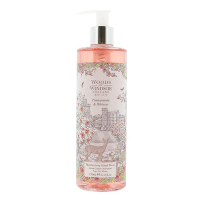 Woods Of Windsor Pomegranate & Hibiscus Hand Wash 350ml - Welzo