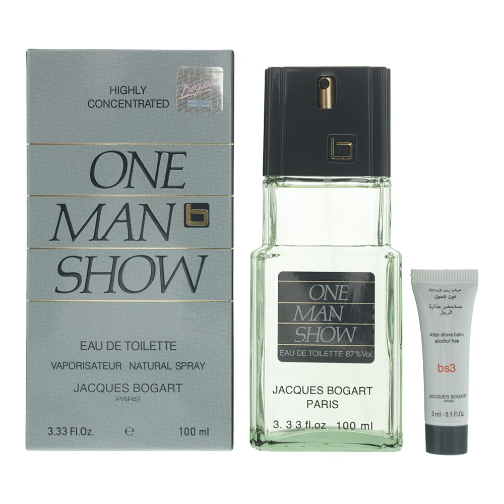 Jacques Bogart One Man Show Eau De Toilette 100ml & After-Shave Balm 3ml - Welzo