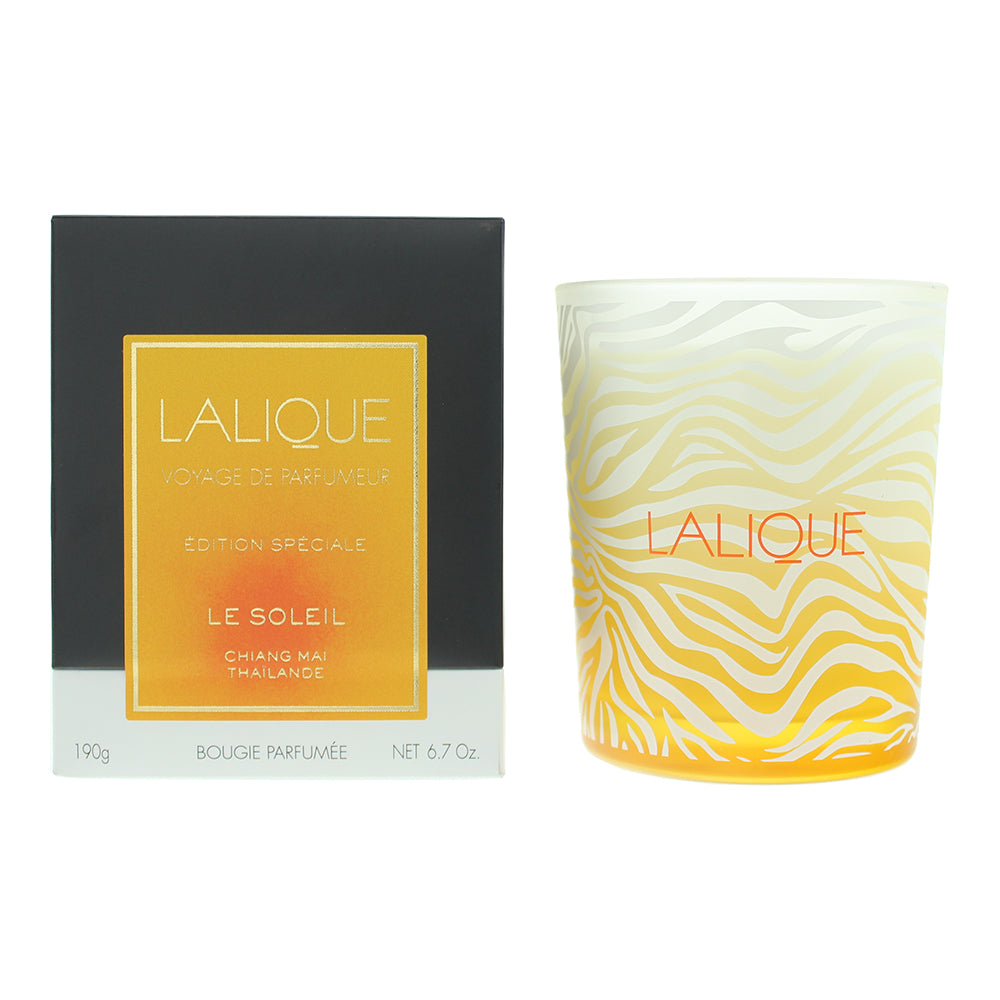 Lalique Le Soleil Chiang Mai Thailande Perfumed Candle 190g - Welzo
