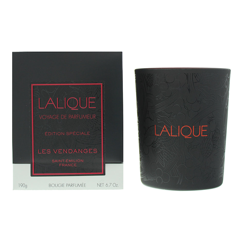 Lalique Les Vendanges Saint-Emilion France Perfumed Candle 190g - Welzo