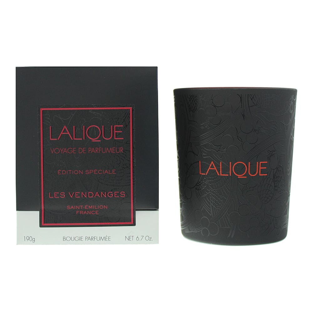 Lalique Les Vendanges Saint-Emilion France Perfumed Candle 190g - Welzo