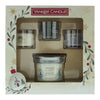 Yankee Candle 4 Piece Gift Set: Snow Globe Wonderland 121g - White Spruce & Grapefruit 37g - Silver Sage & Pine 37g - Smoked Vanilla & Cashmere 37g - Welzo
