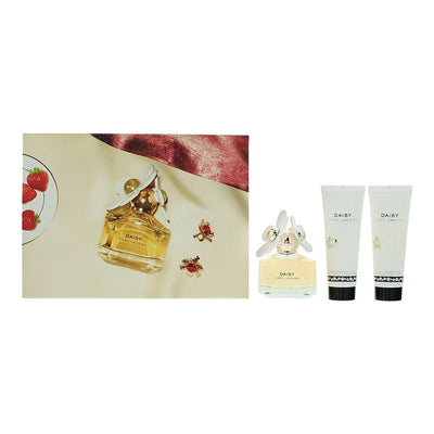 Marc Jacobs Daisy 3 Piece Gift Set: Eau de Toilette 50ml - Body Lotion 75ml - Shower Gel 75ml - Welzo