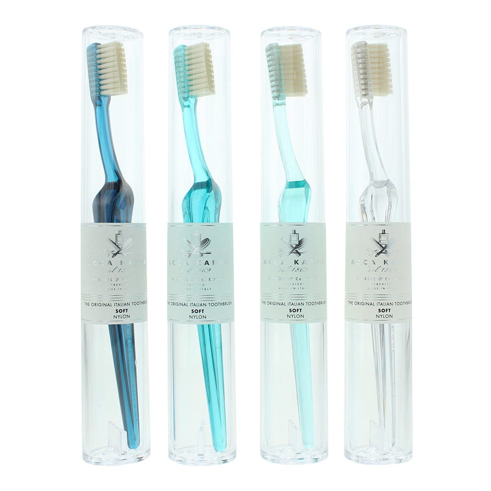 Acca Kappa Lympio Ice Blue Nylon Soft Toothbrush - Welzo