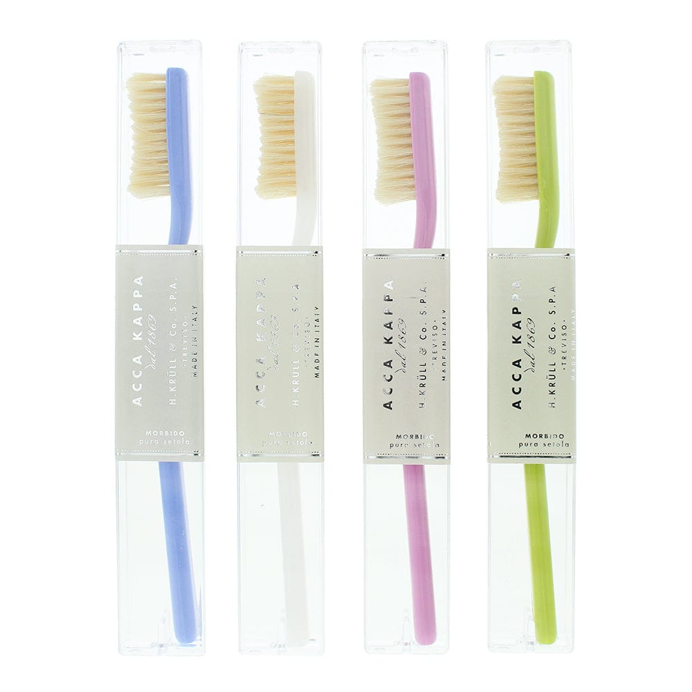 Acca Kappa Soft Natural Bristles Toothbrush - Welzo