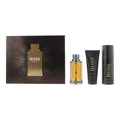 Hugo Boss The Flavour 3 Piece Gift Set: Eau de Toilette 100ml - Shower Gel 100ml - Deodorant Spray 150ml - Welzo