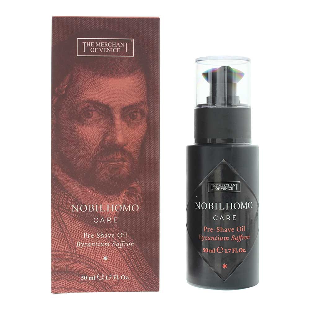 The Merchant Of Venice Nobil Homo Care Byzantium Saffron Pre-Shave Oil 50ml - Welzo