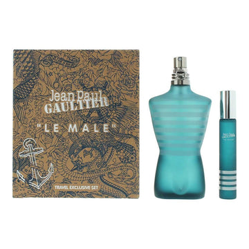 Jean Paul Gaultier Le Male 2 Piece Gift Set: Eau de Toilette 125ml - Eau de Toilette 20ml - Welzo