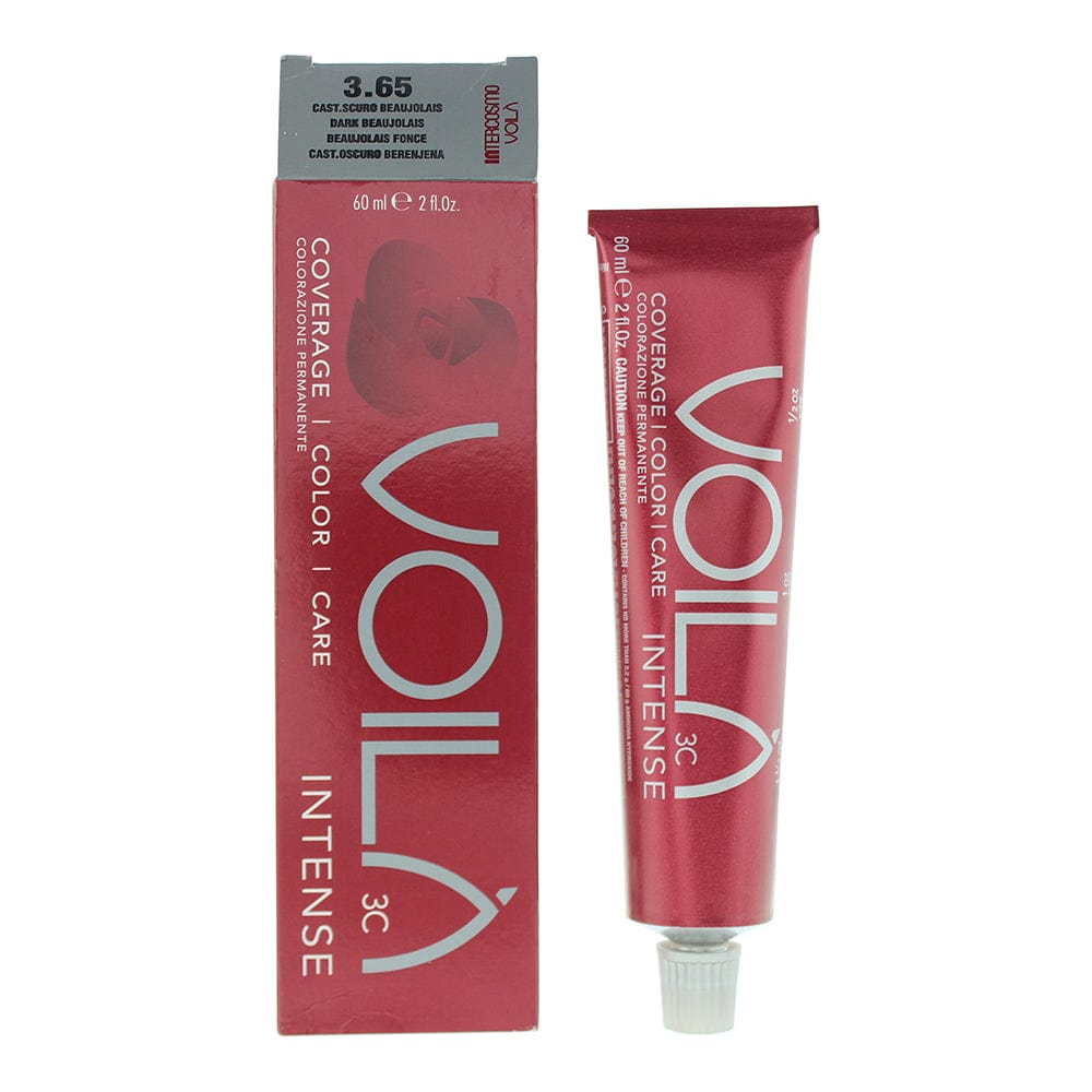 Intercosmo Voilà 3C Intense 3.65 Dark Beaujolais Hair Colour 60ml - Welzo
