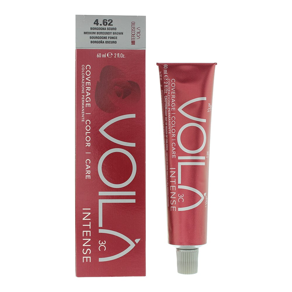 Intercosmo Voilà 3C Intense 4.62 Medium Burgundy Brown Hair Colour 60ml - Welzo