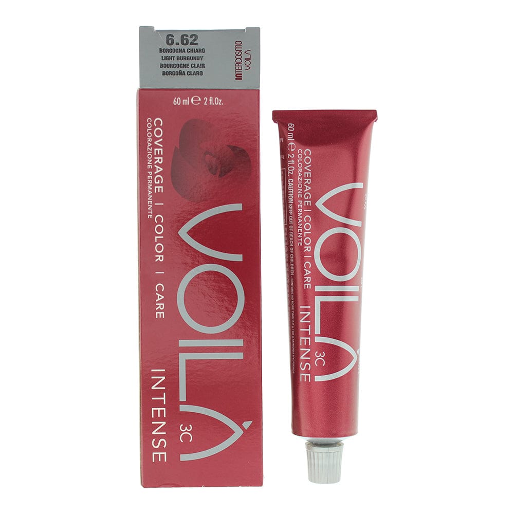 Intercosmo Voilà 3C Intense 6.62 Light Burgundy Hair Colour 60ml - Welzo
