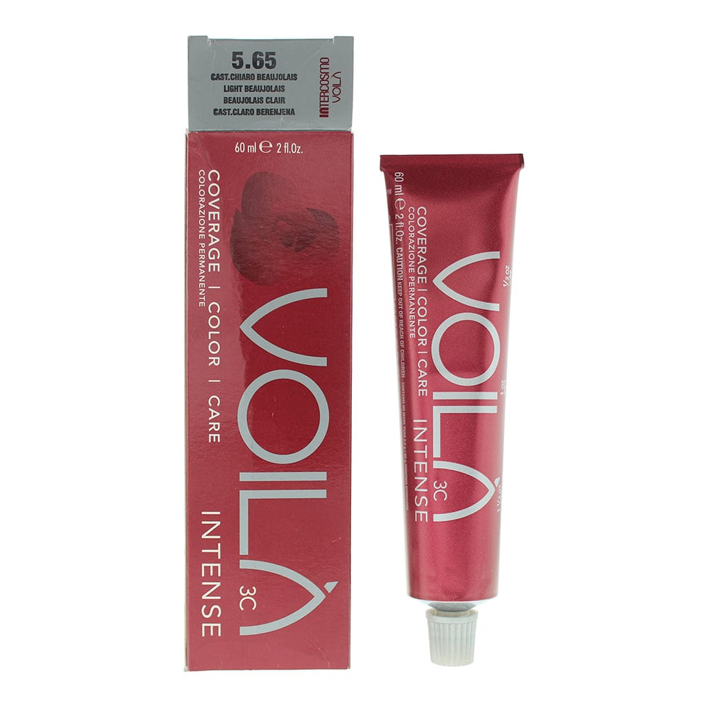 Intercosmo Voilà 3C Intense 5.65 Light Beaujolais Hair Colour 60ml - Welzo