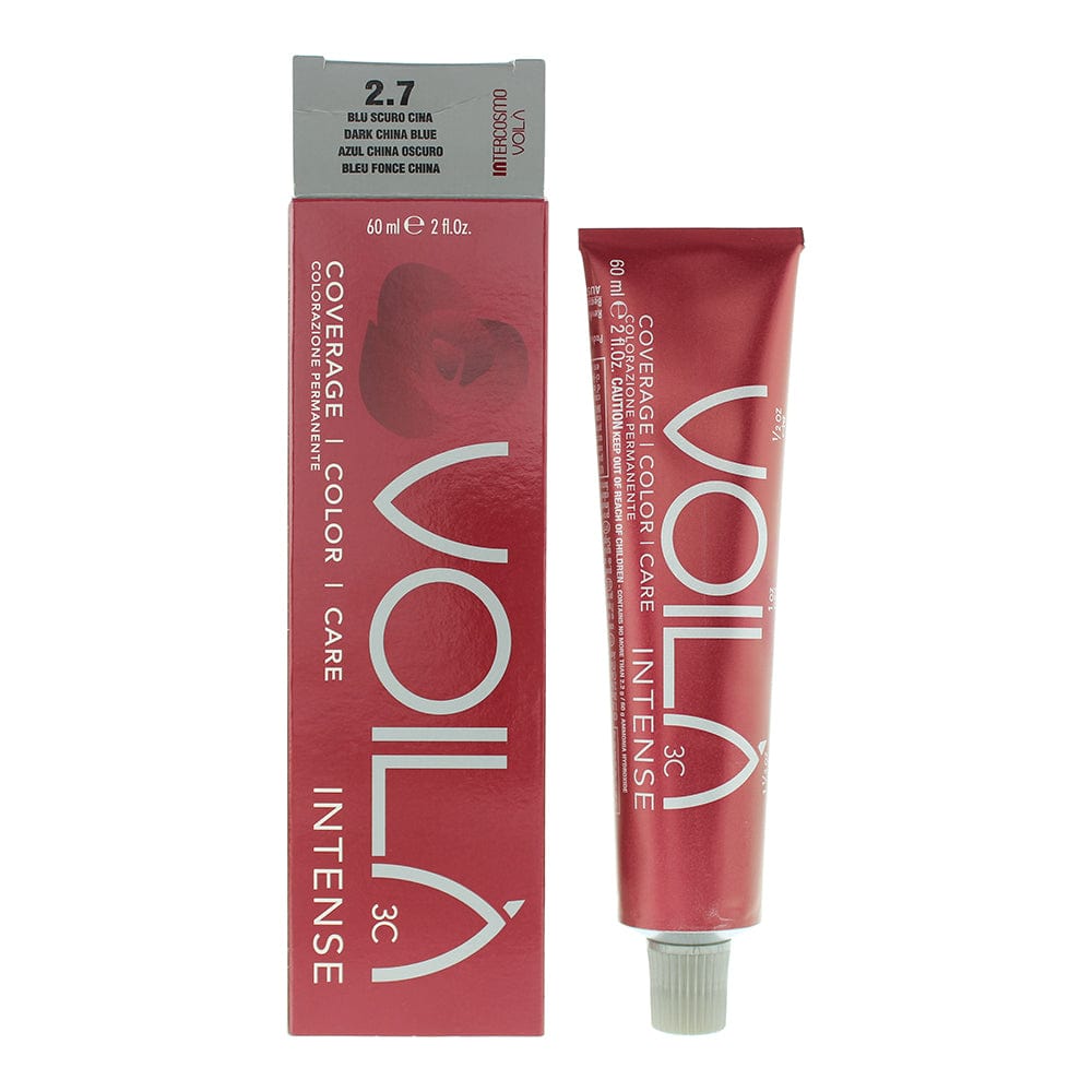Intercosmo Voilà 3C Intense 2.7 Dark China Blue Hair Colour 60ml - Welzo