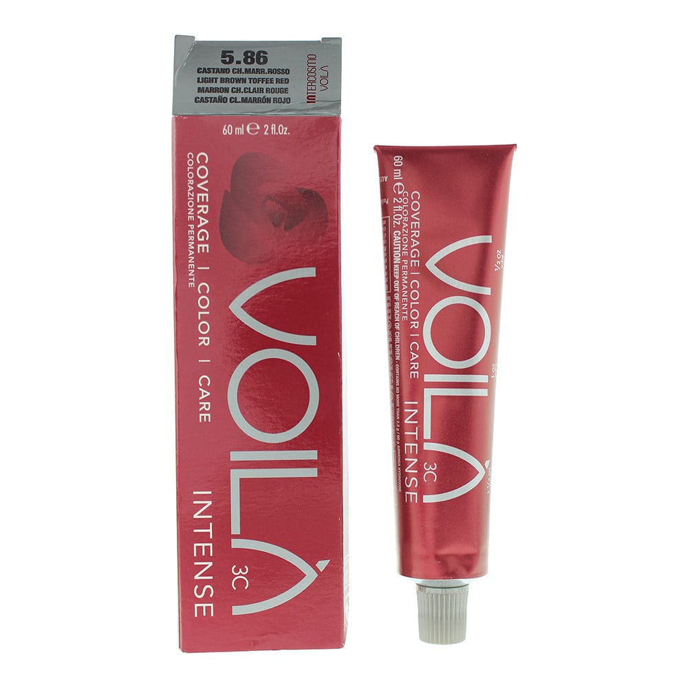 Intercosmo Voilà 3C Intense 5.86 Light Brown Toffee Red Hair Colour 60ml - Welzo