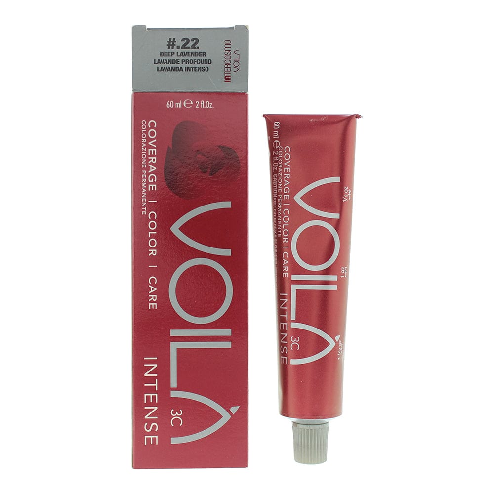 Intercosmo Voilà 3C Intense #.22 Deep Lavender Hair Colour 60ml - Welzo