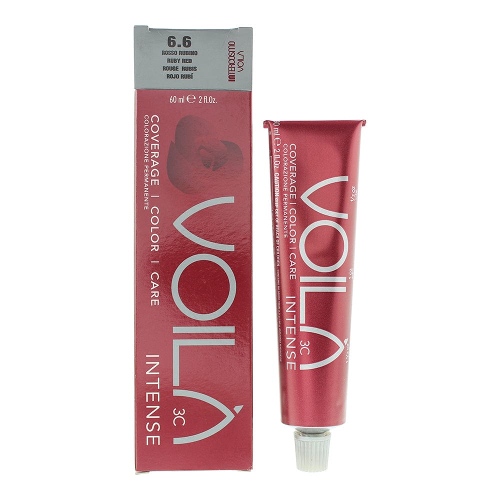 Intercosmo Voilà 3C Intense 6.6 Ruby Red Hair Colour 60ml - Welzo