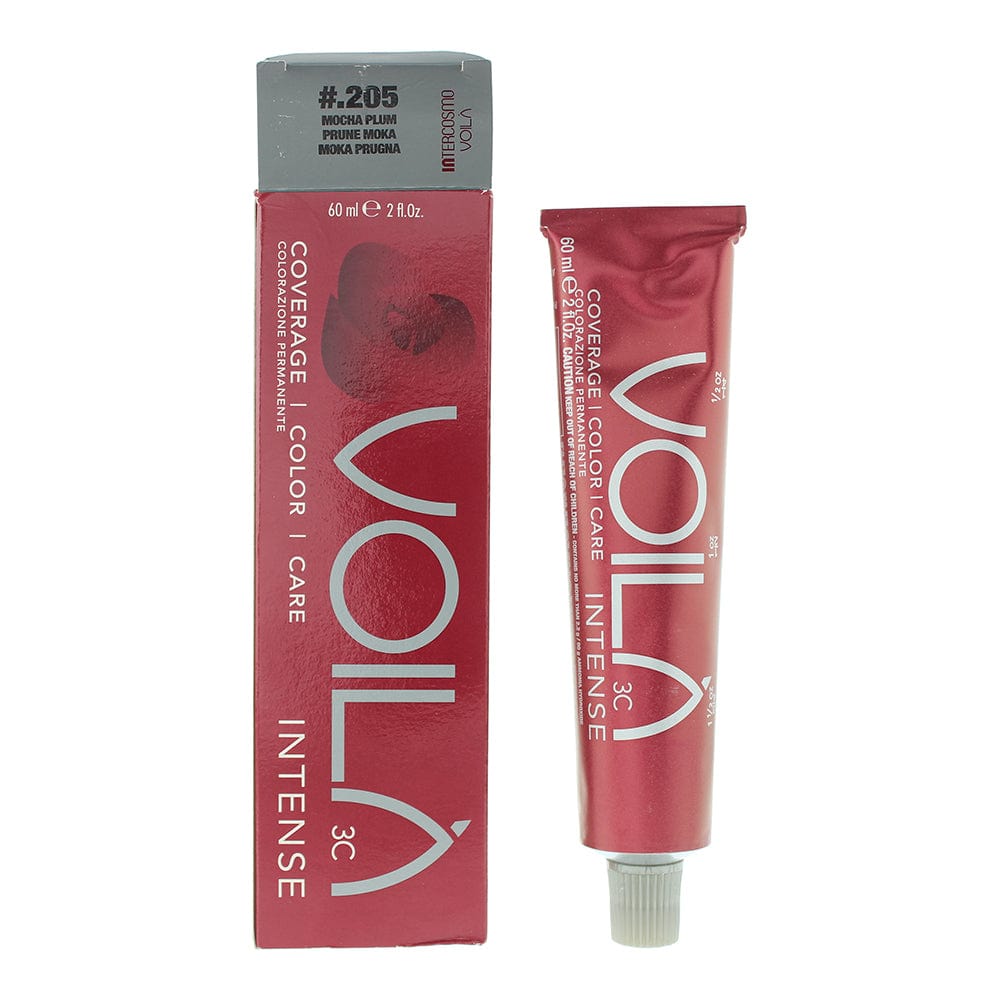 Intercosmo Voilà 3C Intense #.205 Mocha Plum Hair Colour 60ml - Welzo