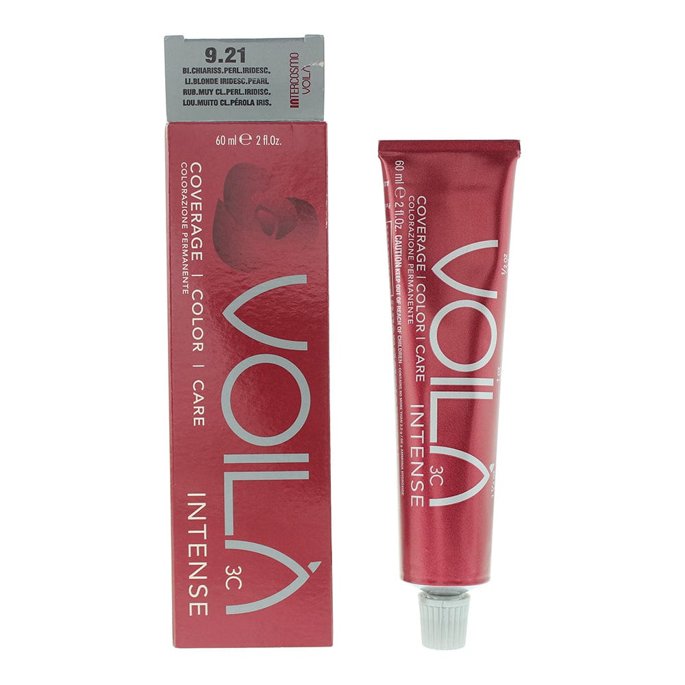 Intercosmo Voilà 3C Intense 9.21 Light Blonde Iridescent Pearl Hair Colour 60ml - Welzo