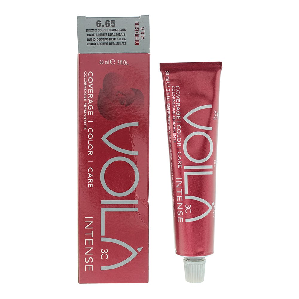 Intercosmo Voilà 3C Intense 6.65 Dark Blonde Beaujolais Hair Colour 60ml - Welzo