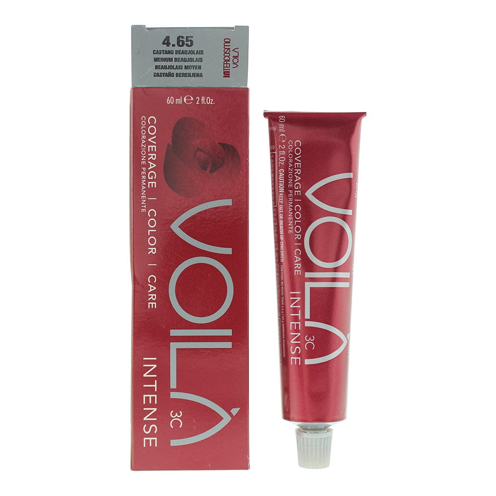 Intercosmo Voilà 3C Intense 4.65 Medium Beaujolais Hair Colour 60ml - Welzo