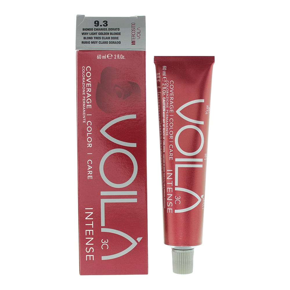 Intercosmo Voilà 3C Intense 9.3 Very Light Golden Blonde Hair Colour 60ml - Welzo