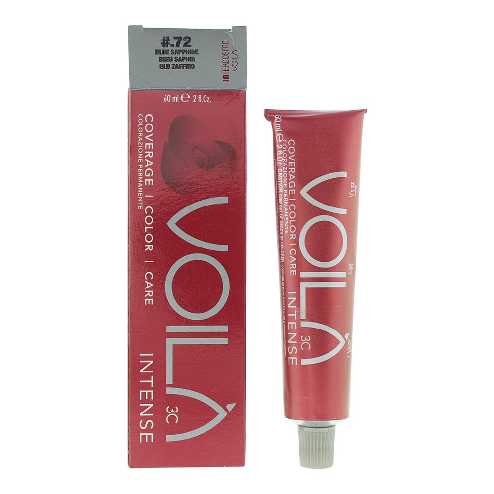 Intercosmo Voilà 3C Intense #.72 Blue Sapphire Hair Colour 60ml - Welzo