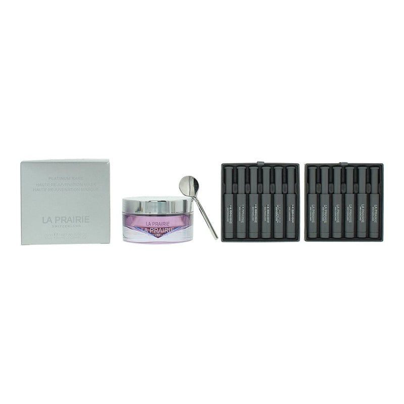 La Prairie Platinum Rare Haute-Rejuvenation 2 Piece Gift Set: Overnight Mask 20ml - Serum 12 x 0.7ml - Welzo