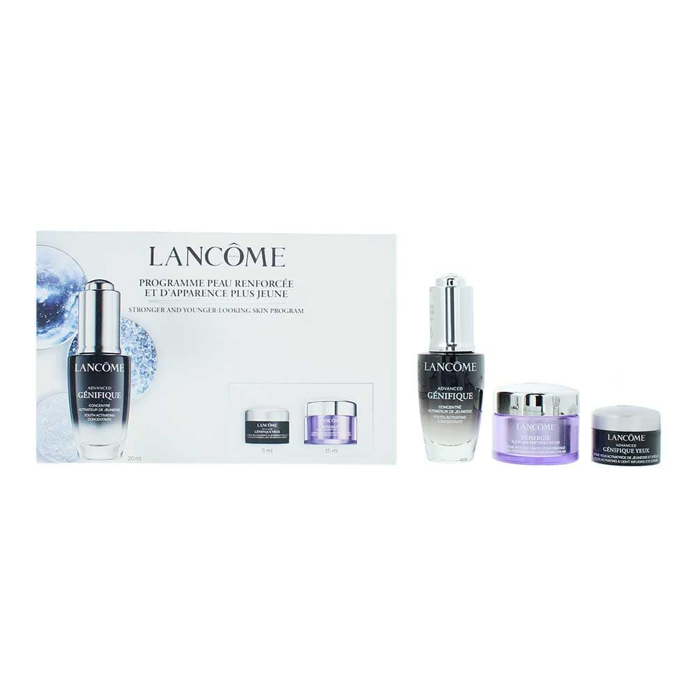 Lancôme Advanced Génifique 3 Piece Gift Set: Serum 20ml - Eye Cream 5ml - Cream 15ml - Welzo