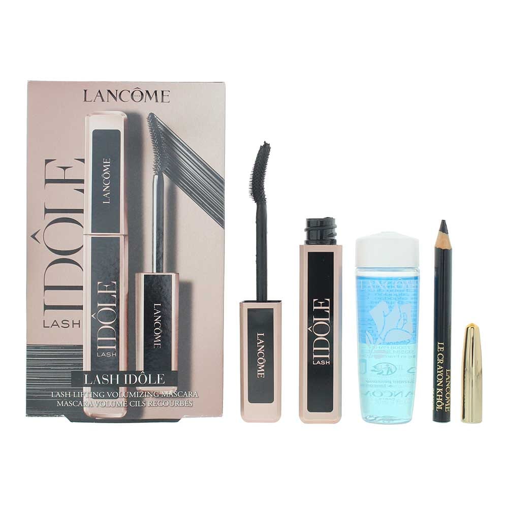 Lanceme Lash Idele 3 Piece Gift Set: Mascara 8ml - Eye Pencil 0.7g - Make-Up Remover 30ml - Welzo