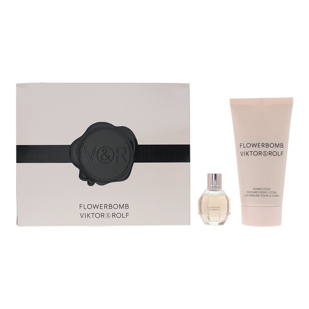 Viktor & Rolf Flowerbomb 2 Piece Gift Set: Eau de Parfum 7ml - Body Lotion 50ml - Welzo