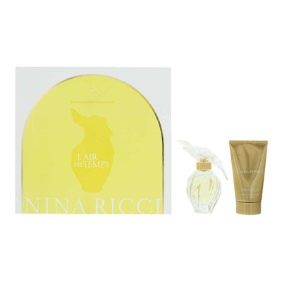 Nina Ricci L'air Du Temps 2 Piece Gift Set: Eau de Toilette 50ml - Body Lotion 75ml - Welzo