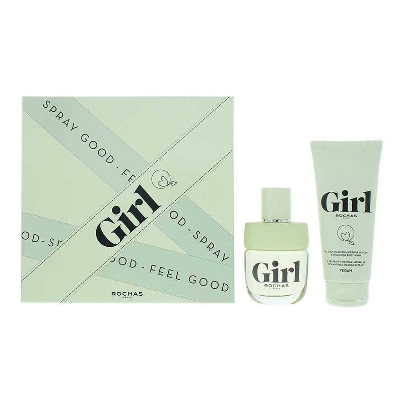 Rochas Girl 2 Piece Gift Set: Eau de Toilette 60ml - Shower Gel 100ml - Welzo