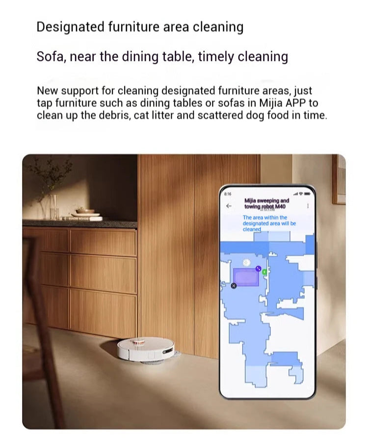 Nexa Pro Autoldea Authecleing Robot Vacuum & Mop, Traños giratorios duales, secado en aire caliente, esterilización UV, mapeo SUD