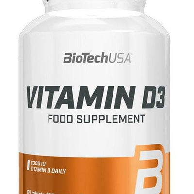 BioTechUSA Vitamin D3, 50mcg - 120 tablets
