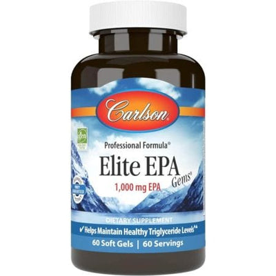 Carlson Labs Elite EPA Gems 1,000mg 60 Softgels