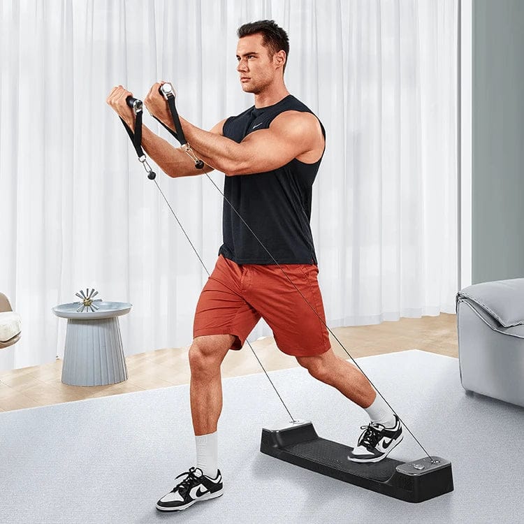 Welzo ForceCore Pro Smart Resistance Trainer – Squat digitale in palestra a casa, regolabile da 1,5 a 30 kg, allenamento per la forza di tutto il corpo