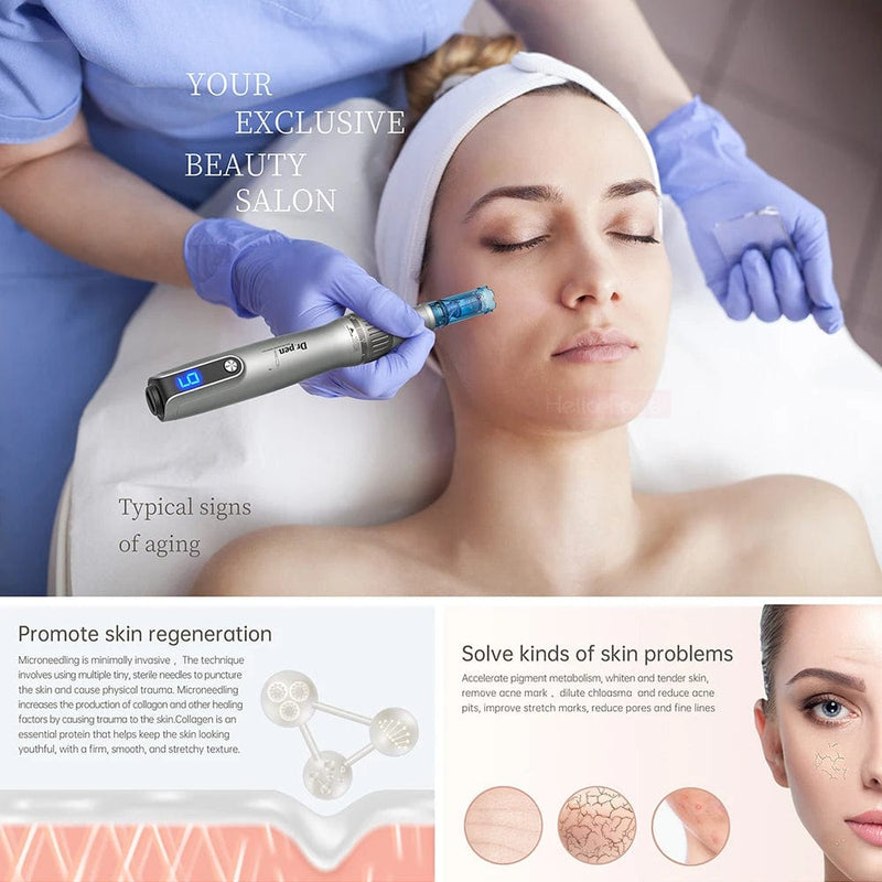 Dr. Pen Ultima M8S Wireless Microneedling Micro Pen Kit with 2 Needle