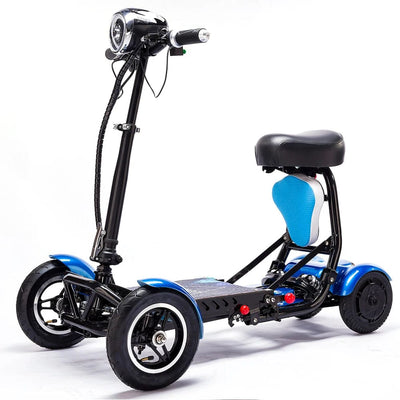 Scooter de movilidad plegable de 3 ruedas de Welzo Triglide: scooter eléctrico portátil ligero, batería de litio, rango de 18 km/h 30 km