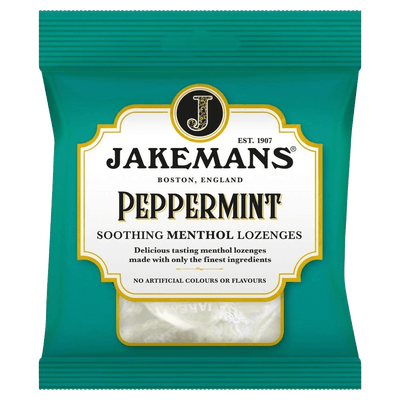Jakemans Cough Sweets Peppermint Menthol 73g - welzo
