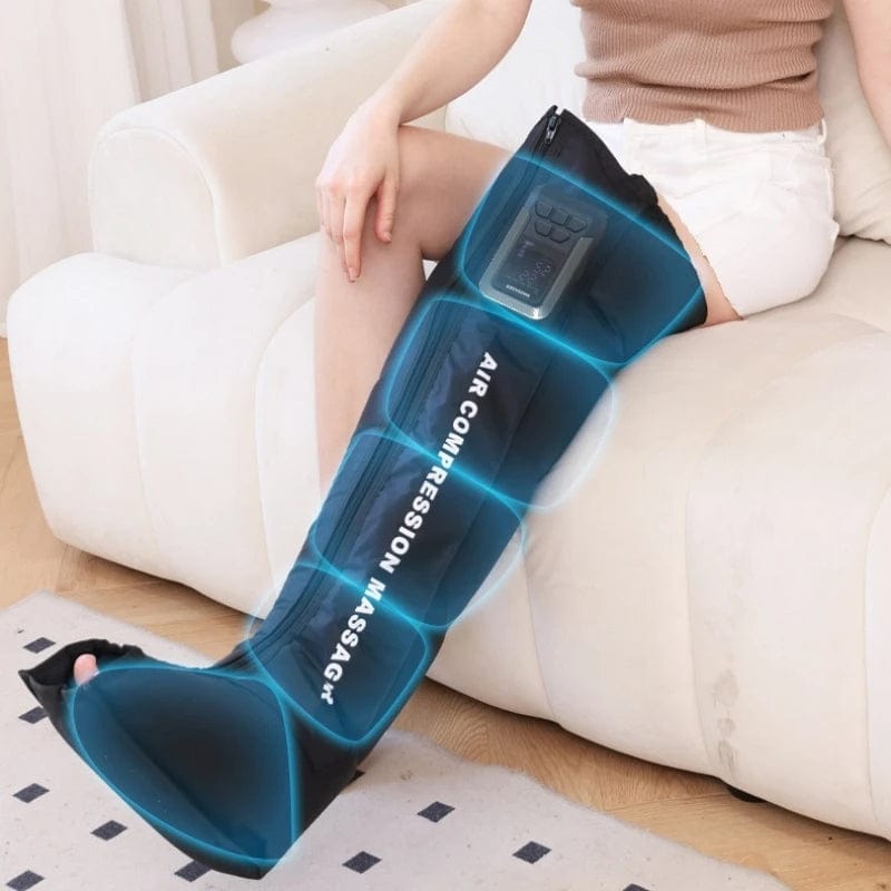 Pressotherapy Air Compression Leg Massager-Μπότες ανάκτησης 8-Chamber για λεμφική αποστράγγιση και χαλάρωση μυών