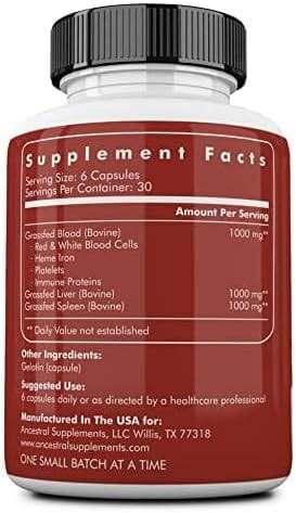 Blood Vitality, 180 Capsules - Ancestral Supplements